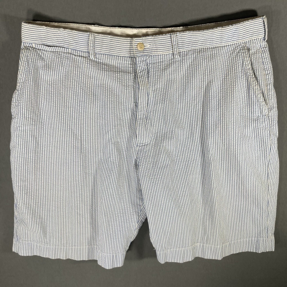 Mens Polo By Ralph Lauren‎ Seersucker Shorts Size 38 100% Cotton